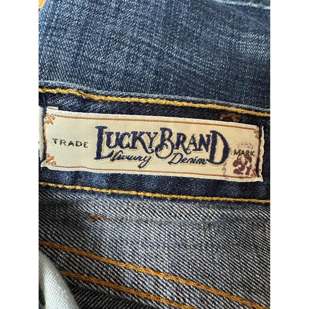 Lucky Brand Womens Long Inseam Vintage Straight Jeans 31 Dark Wash Classic Denim - Picture 4 of 11